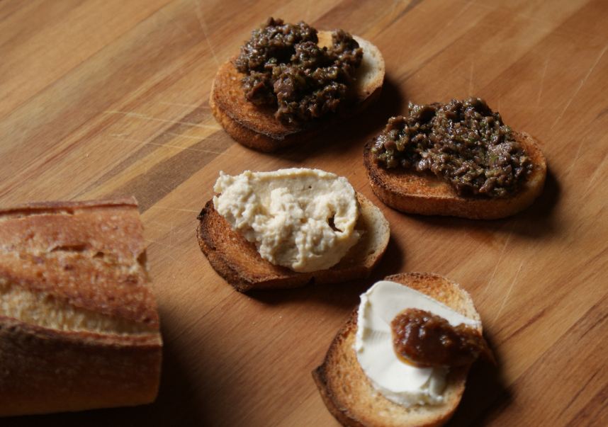 Crostini Using Up A Stale Baguette