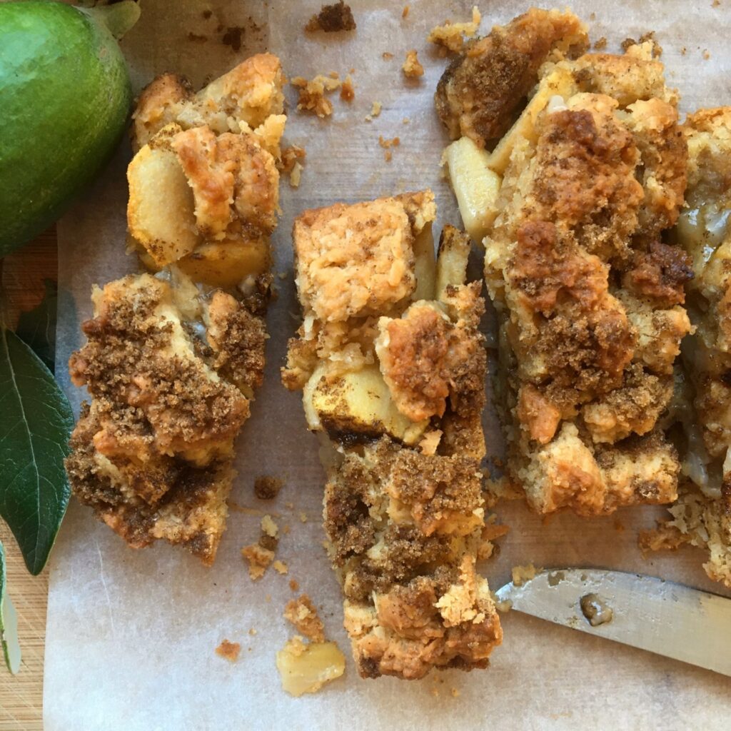 My latest experiment has been making Feijoa Skin Syrup