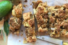 Feijoa, ginger and coconut crumble shortcake